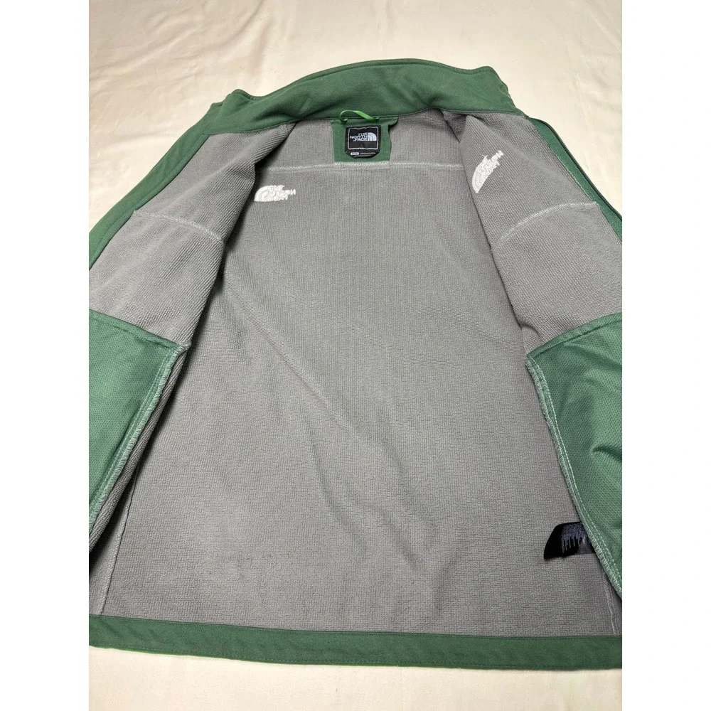 The North Face Windstopper Softshell Jacket Green Mens Medium A14P F13 Full Zip